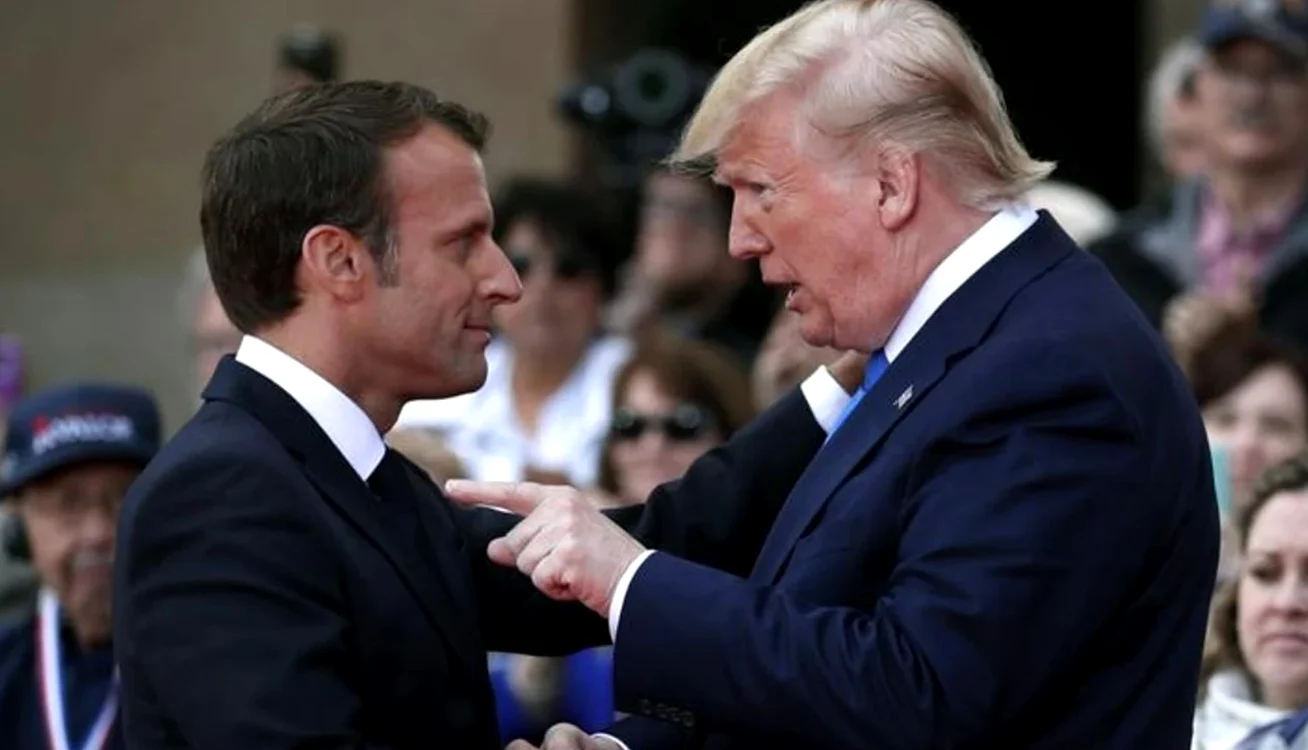 Emmanuel Macron și Donald Trump/FOTO:EPA/EFE