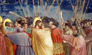 Giotto   Scrovegni    31    Kiss of Judas jpg