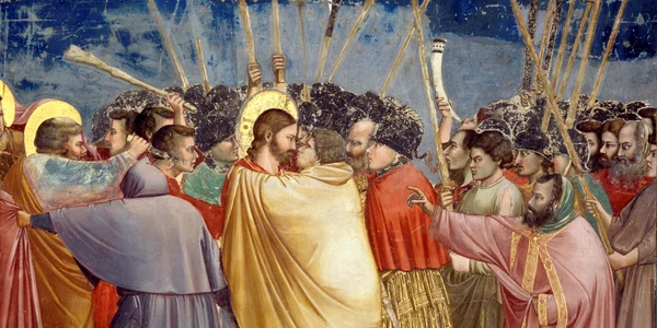 Giotto   Scrovegni    31    Kiss of Judas jpg