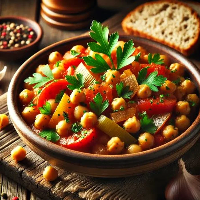 Mâncare de năut cu legume Foto: Bogdan Popescu