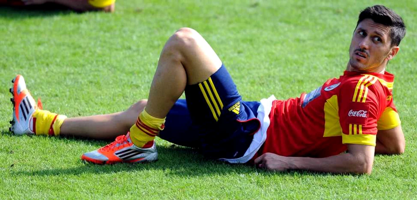Ciprian Marica, în timpul unui antrenament al naţionalei FOTO Răzvan Păsărică/Rpressport