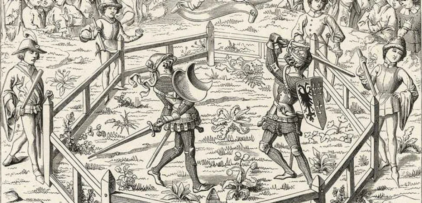 Duel judiciar din Evul Mediu: cine câştiga avea dreptate. FOTO: www.medievalists.net
