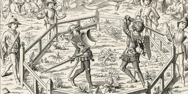 duel in clujul medieval. foto www.medievalists.net