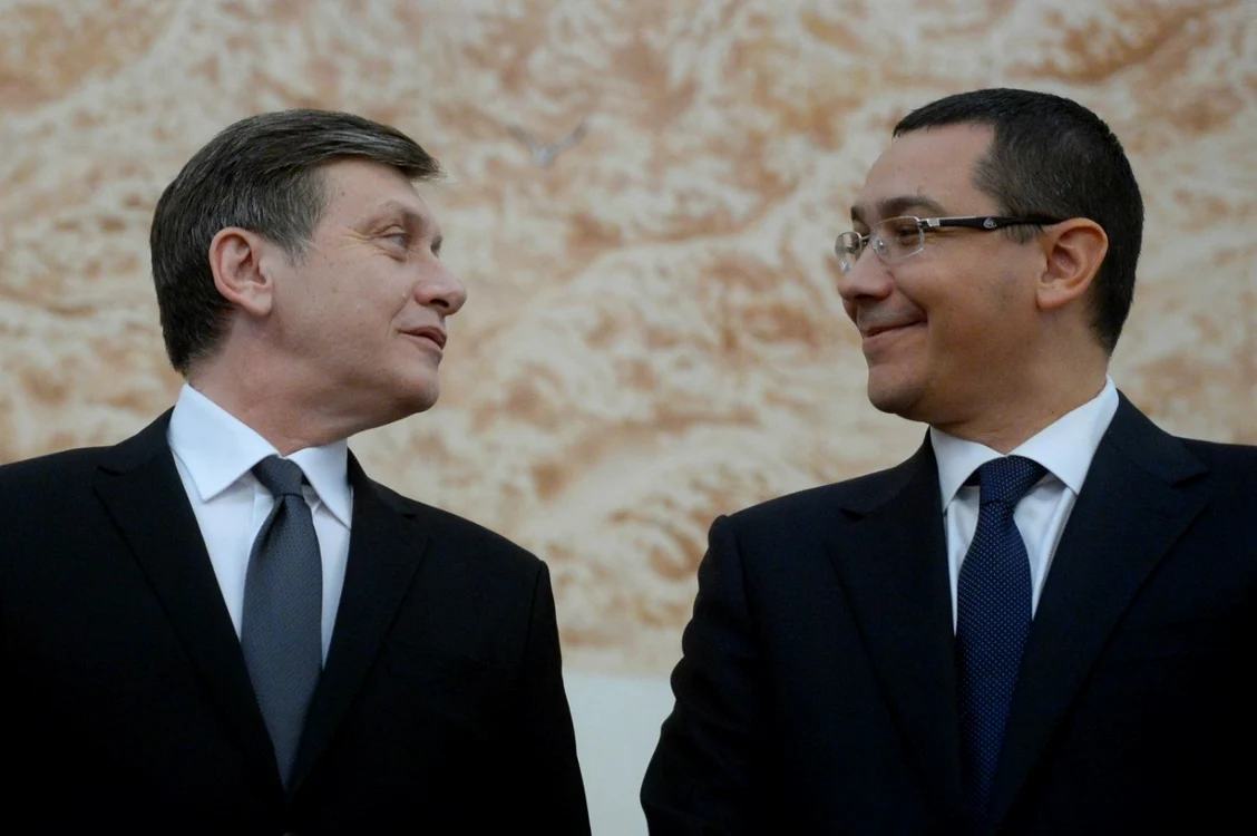Liderii USL, Crin Antonescu şi Victor Ponta FOTO Mediafax