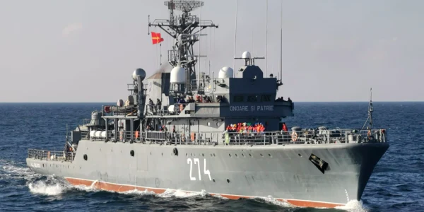 Puitorul de mine şi plase „Viceamiral Constantin Bălescu" Sursa navy.ro