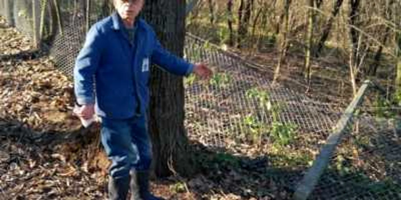 Bătrânul susţiine că preotul şi-a pus oamenii să îi distrugă gardul