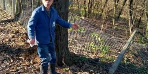 Bătrânul susţiine că preotul şi-a pus oamenii să îi distrugă gardul