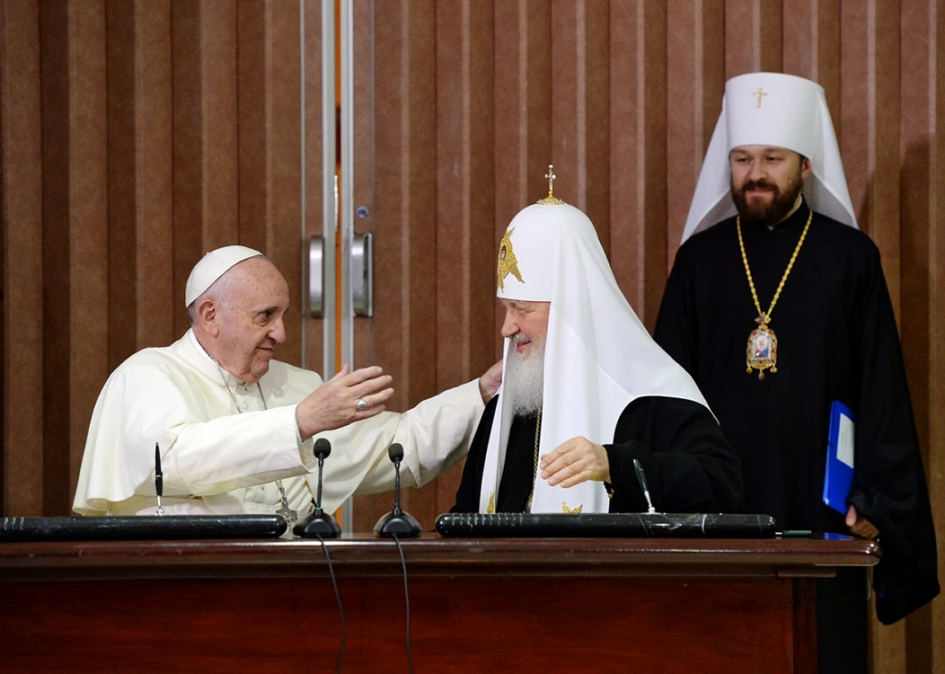 FOTO (Agenţia de Ştiri Basilica): Papa Francisc şi Patriarhul Kirill
