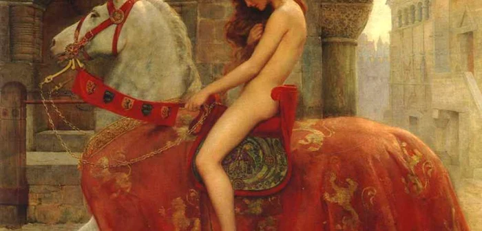 Lady Godiva, în viziunea pictorului englez John Collier FOTO wikimedia.org