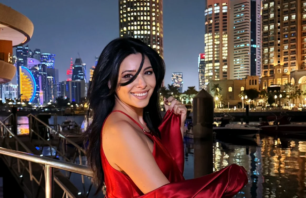 Corina Caragea în Doha. FOTO: Facebook/Corina Caragea