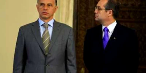 Emil Boc (dreapta) și Mircea Geoană, în litigiu la Curtea Constituţională