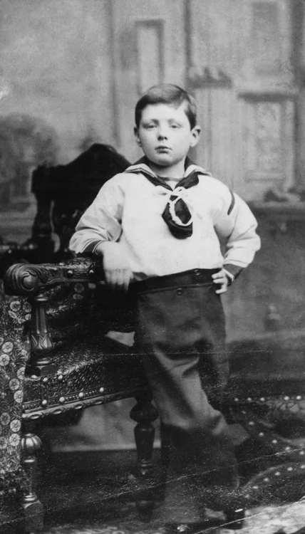 Winston Churchill,  la 7 ani,  în 1881