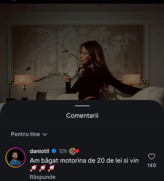  Reacția lui Dani Oțil la mesajul soției sale.