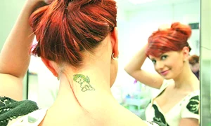 Ana Maria Gheorghe  şi a tatuat un îngeraş jpeg