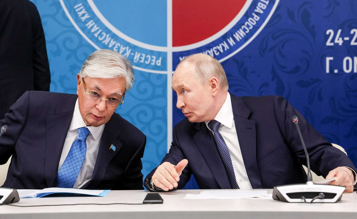 Președintele Kazahstanului, Qasym-Jomart Toqaev, întâlnire cu Vladimir Putin FOTO Profimedia