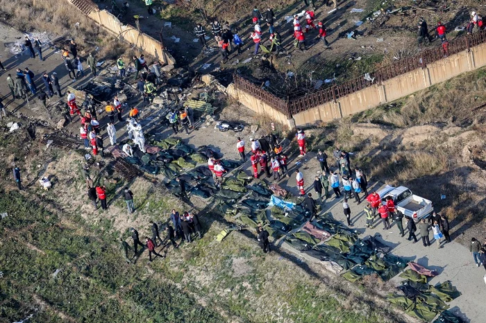 La bordul avionului ucrainean se aflau 176 de persoaneFoto: AFP