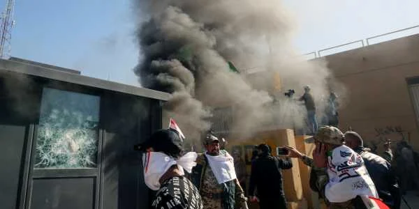 Ambasada SUA din Irak atacată / FOTO AFP / 31 dec 2019