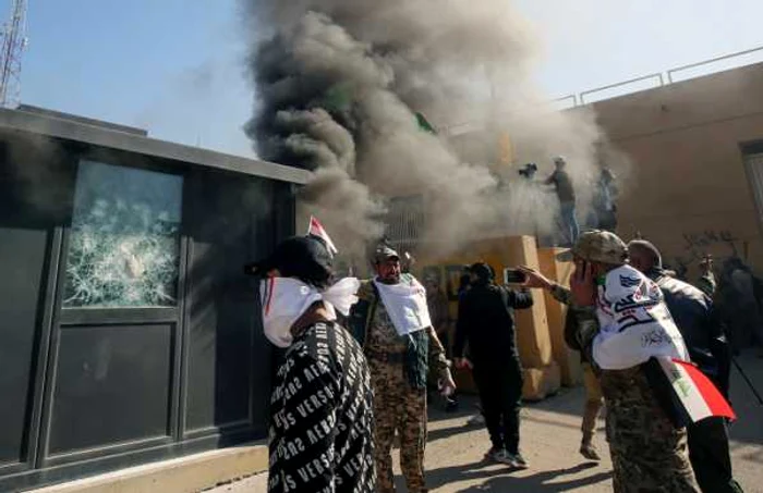 Ambasada SUA din Irak atacată / FOTO AFP / 31 dec 2019