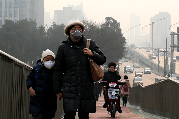 Aerul este irespirabil în Beijing (Foto: AP)