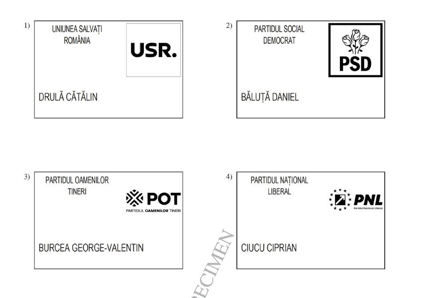 Objavljen je videz glasovnice za volitve župana Bukarešte