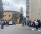 Protest spontan împotriva condiţiilor din Spitalul Suport Covid Horezu - Vâlcea şi a modului în care sunt trataţi pacienţii bolnavi de noul coronavirus Foto captură video