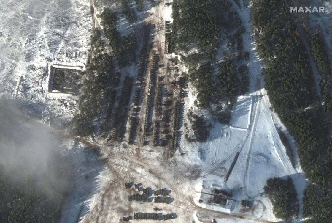 bază militară în Obuz-Lesnovsky Belarus-  foto maxar technologies 