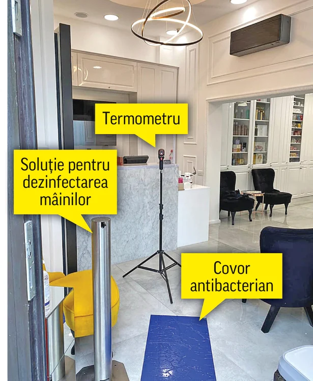 Mesele pentru manichiură sunt prevăzute cu geamuri de protecție