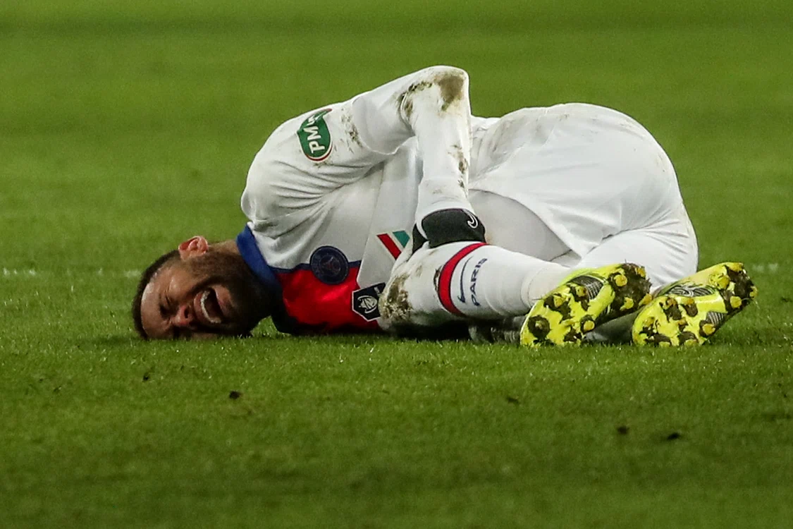 
    Neymar Jr s-a accidentat în partida cu CaenFoto: EPA-EFE  