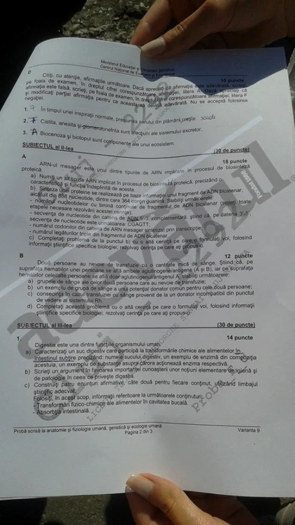 Bac 2015 subiecte