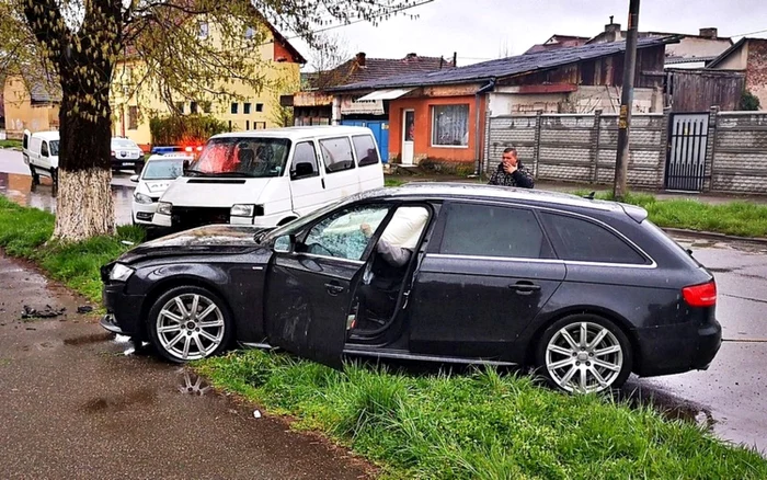 Accident. Foto: Călin Corpaciu. Facebook