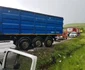 Dubiţă spulberată de un TIR. FOTO ISU Suceava