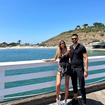 Ilinca Obădescu și Mihai Gruia în luna de miere în SUA, San Francisco