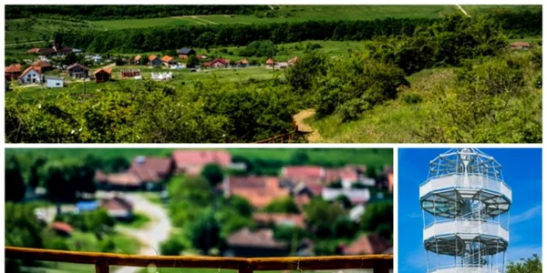 Punct de belvedere ridicat lângă Oradea. FOTO