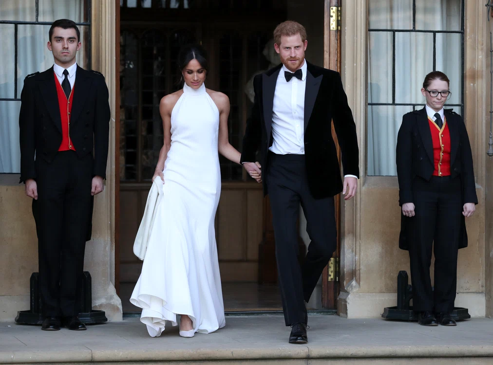 Prințul Harry și Meghan Markle la recepția de nuntă din 2018, Getty (4) jpg