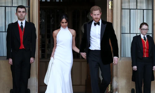 Prințul Harry și Meghan Markle la recepția de nuntă din 2018, Getty (4) jpg