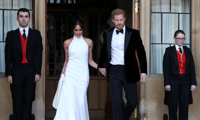 Prințul Harry și Meghan Markle la recepția de nuntă din 2018, Getty (4) jpg