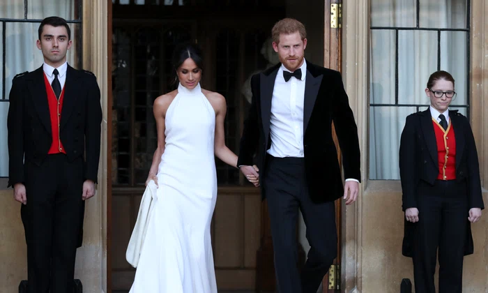 Prințul Harry și Meghan Markle la recepția de nuntă din 2018, Getty (4) jpg