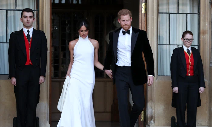 Prințul Harry și Meghan Markle la recepția de nuntă din 2018, Getty (4) jpg