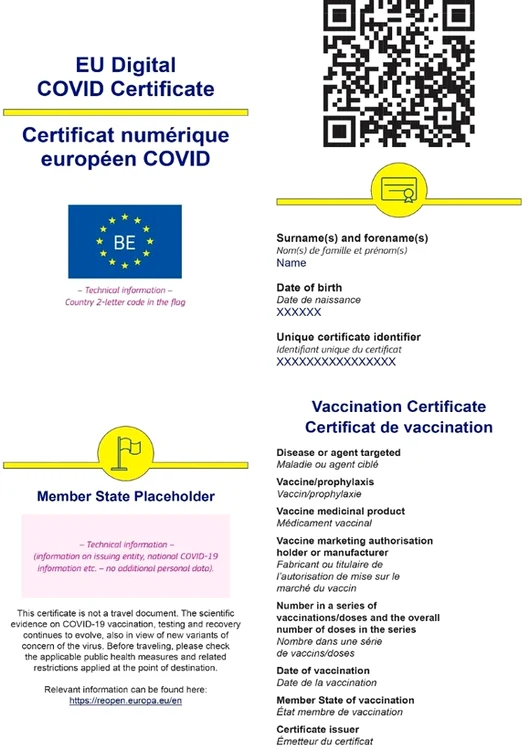 
    Certificatul digital UE de testare PCR  