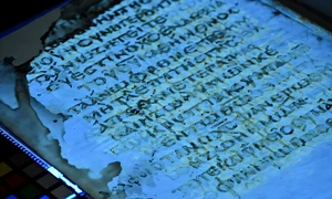 Pagină a manuscrisului, descoperită de cercetători (© University of Glasgow)