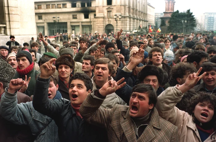 Imagini din timpul Revoluției din 1989 FOTO AFP
