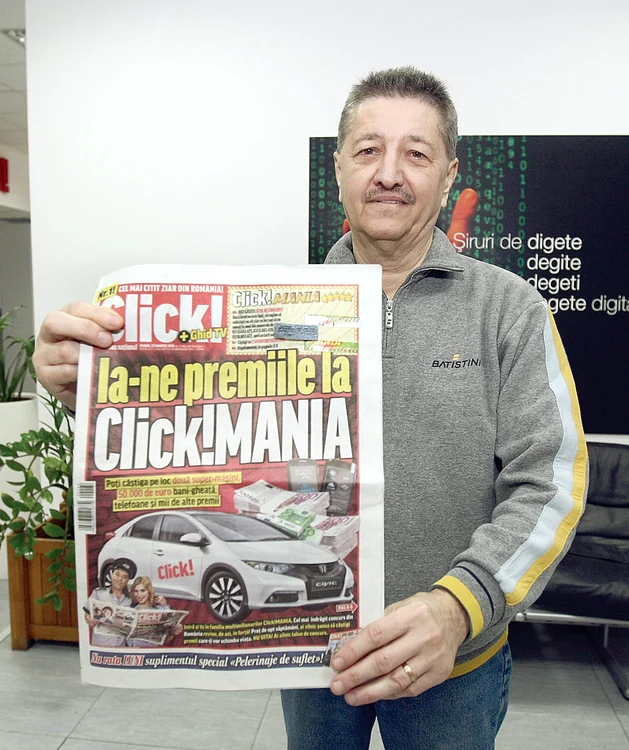 
    Lozul norocos i-a adus lui Cristian Istudor un set de oaleFoto: Click!  