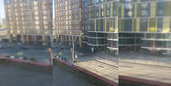 Clădire lovita în Ekaterinburg. FOTO: focus.ua