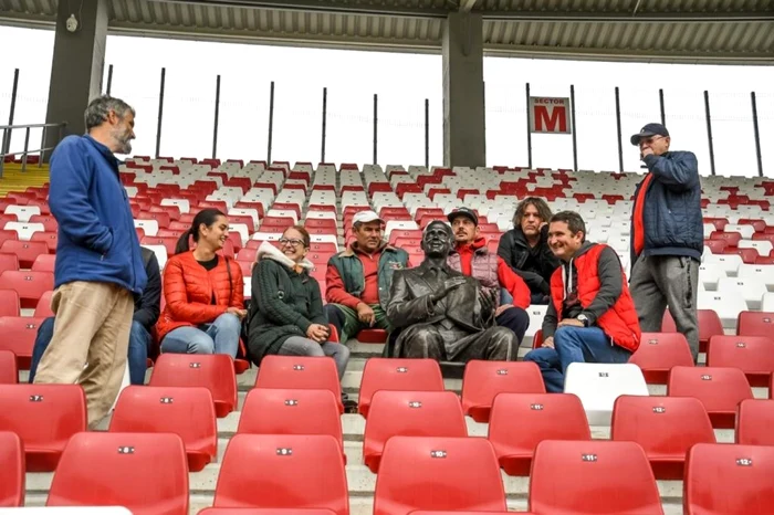 Baronul Francisc Neumann în tribunele stadionului UTA