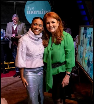 Sarah Ferguson prezintă matinalul „This Morning„ la ITV. FOTO: Instagram