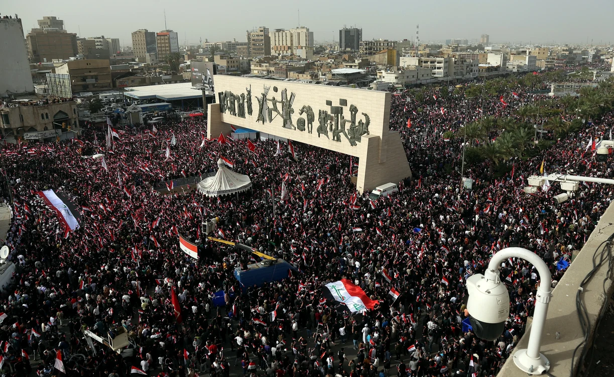 Proteste în Irak față de bombardamentele SUA și Israelului FOTO EPA-EFE