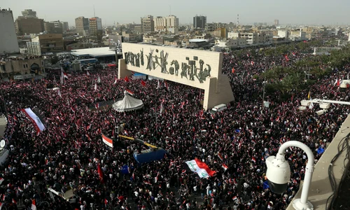 Proteste în Irak față de bombardamentele SUA și Israelului FOTO EPA EFE jpg
