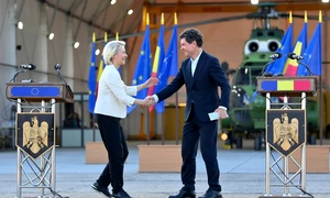 Ursula von der Leyen și Nicușor Dan FOTO Profimedia