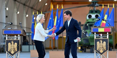 Ursula von der Leyen și Nicușor Dan FOTO Profimedia