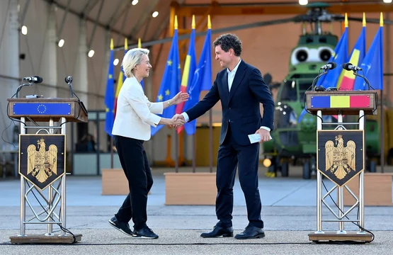 Ursula von der Leyen și Nicușor Dan FOTO Profimedia